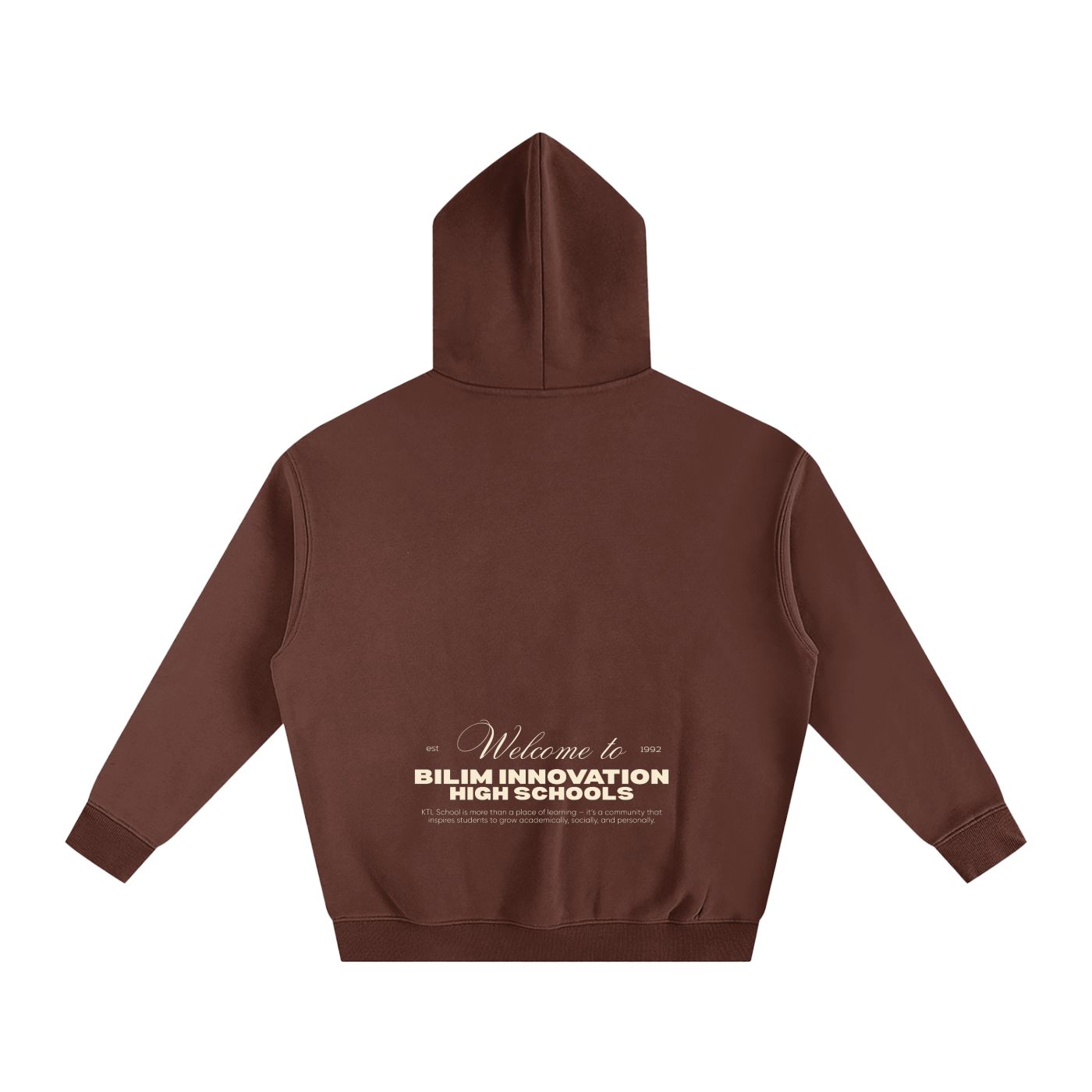 - Welcome - Oversize Fleeced Hoodie (Dark Colors)