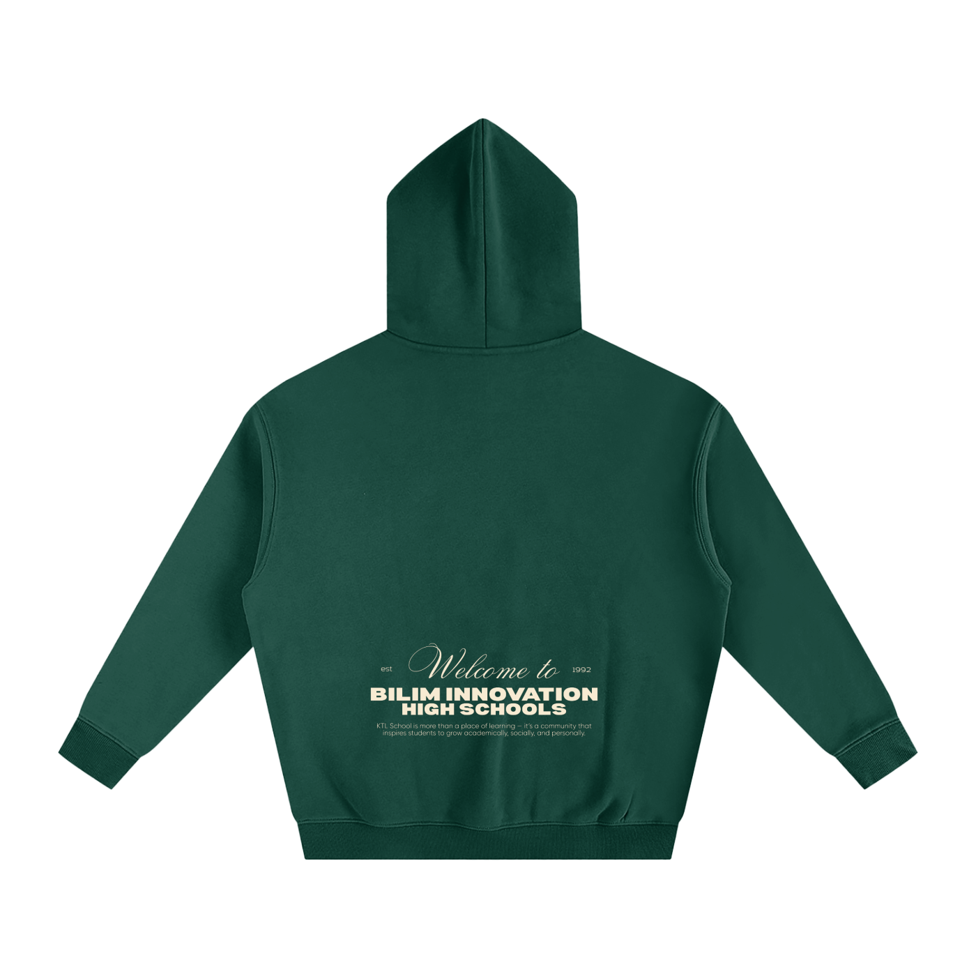 - Welcome - Oversize Fleeced Hoodie (Dark Colors)