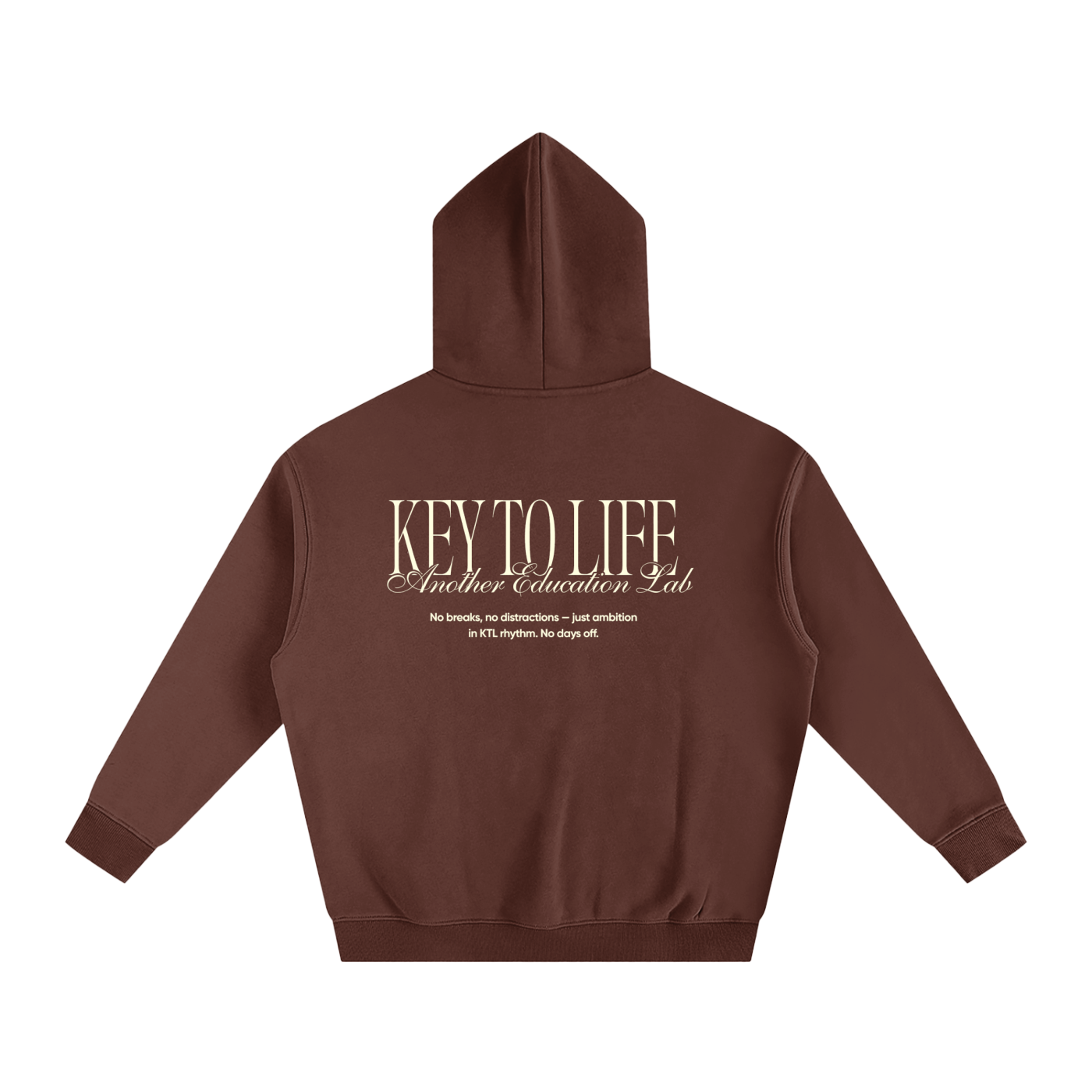 - Key To Life - Oversize Fleeced Hoodie