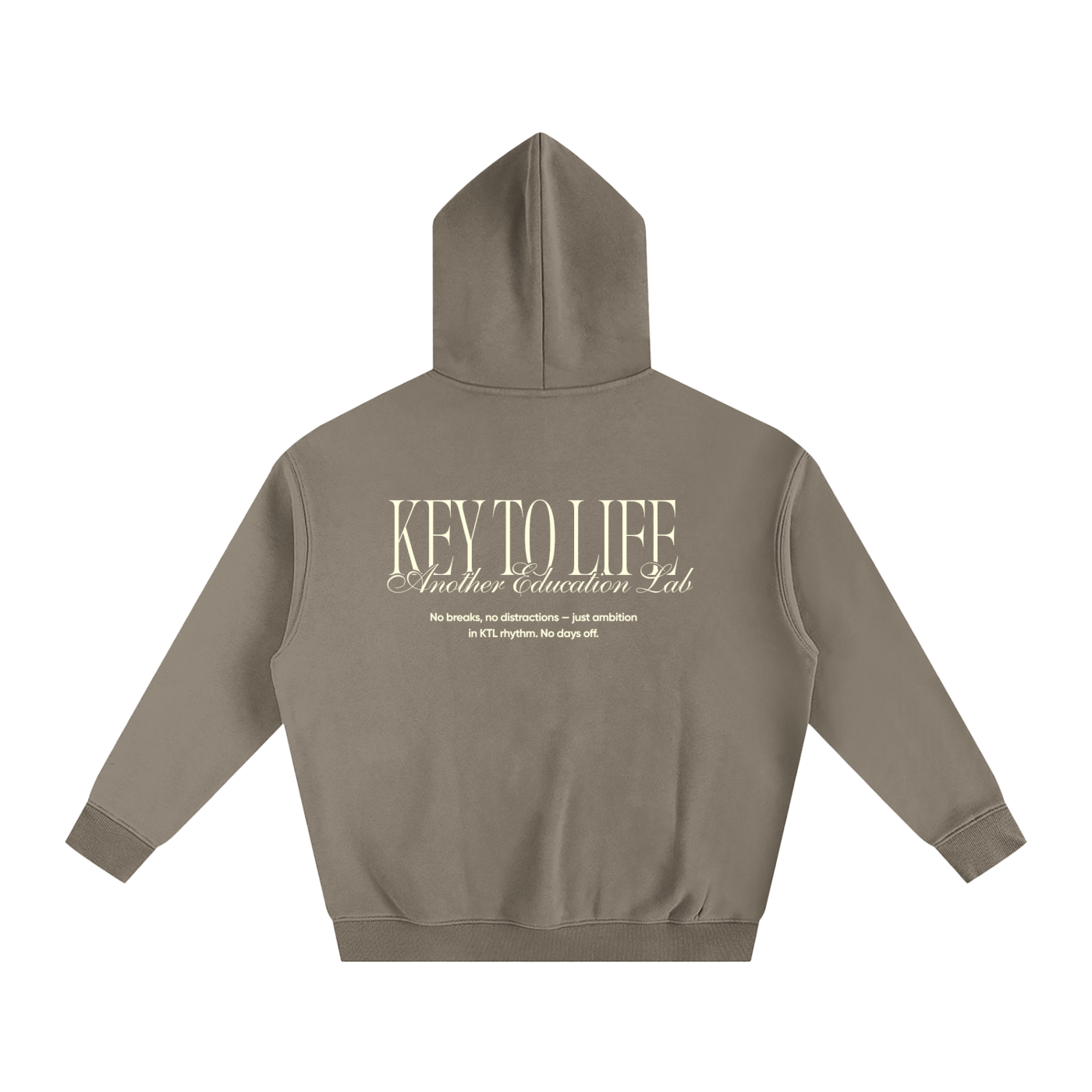 - Key To Life - Oversize Fleeced Hoodie