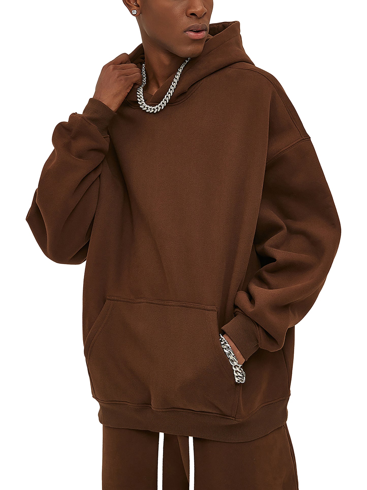 - Key To Life - Oversize Fleeced Hoodie